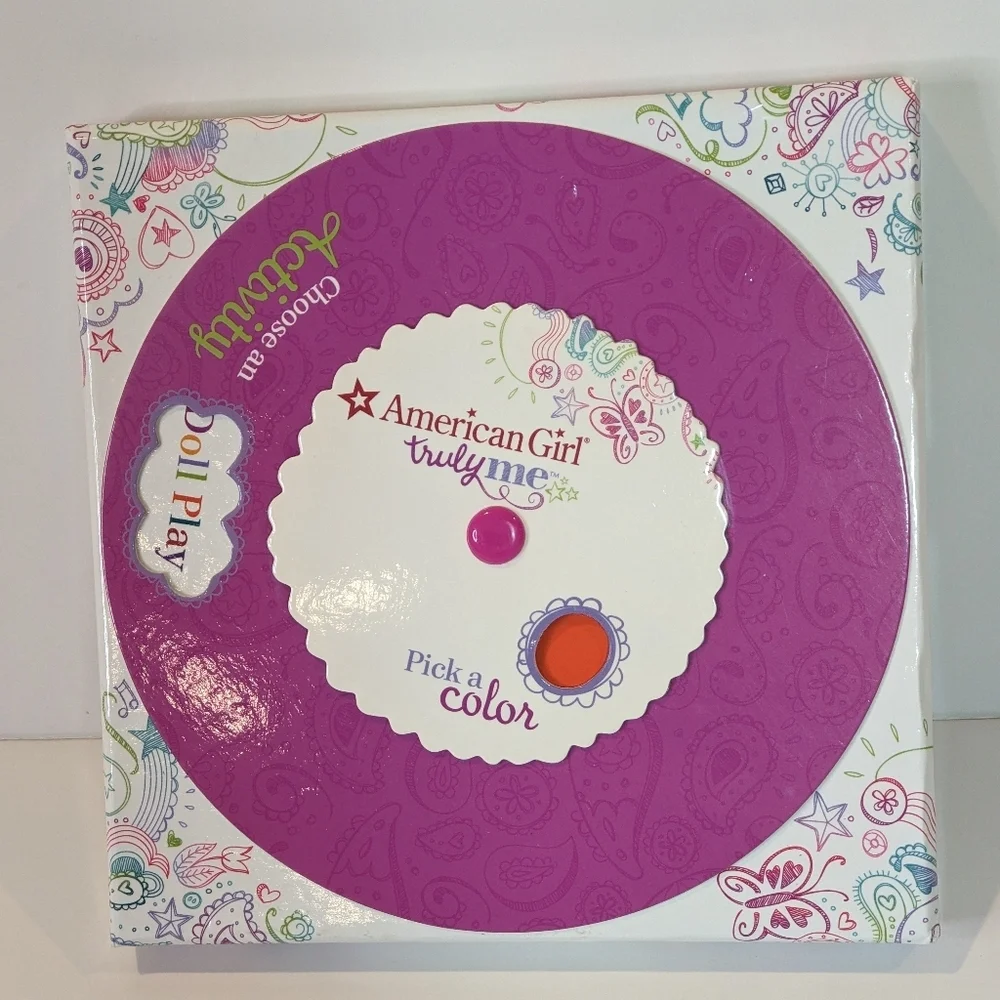 American Girl Game Truly Me Play Activity Wheel Card Box Creative Play 2015